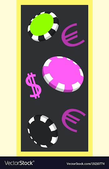 Online big slots casino marketing banner tap to vector image
