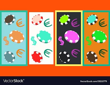 Online big slots casino marketing banner tap to vector image