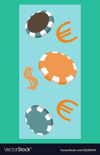 Online big slots casino marketing banner tap to vector image