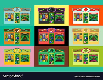 Online big slots casino marketing banner tap to vector image