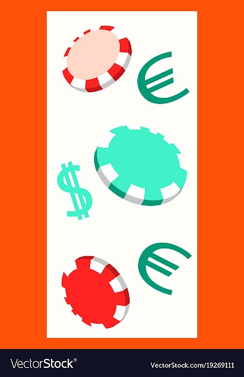 Online big slots casino marketing banner tap to vector image
