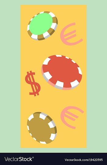Online big slots casino marketing banner tap to vector image