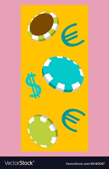 Online big slots casino marketing banner tap to vector image