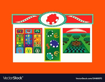 Online big slots casino marketing banner tap to vector image