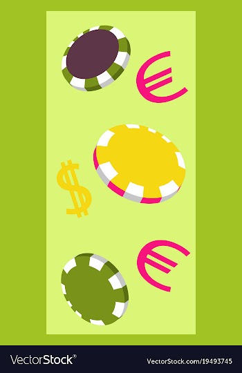 Online big slots casino marketing banner tap to vector image