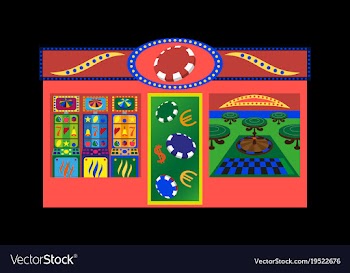 Online big slots casino marketing banner tap to vector image