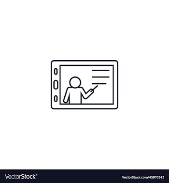 online coaching creative icon from e-learning
