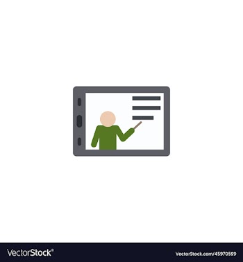 online coaching creative icon from e-learning