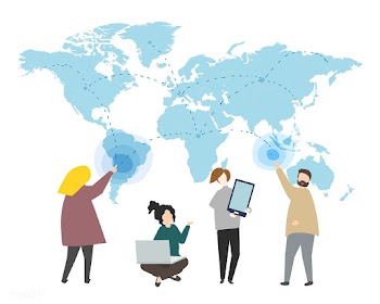 Online data and global connection illustratio.. | Free stock vector - 450064