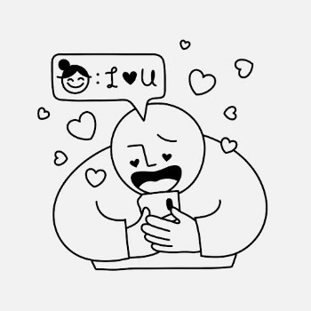 Online dating clipart, man video | Free Photo Illustration - rawpixel