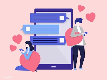 Online dating | Free stock vector - 454468