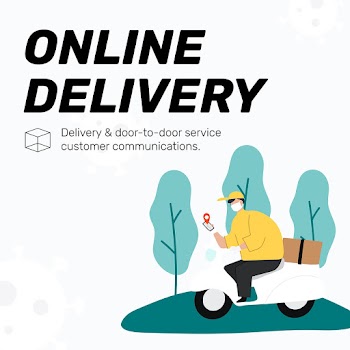Online delivery door to door customer service