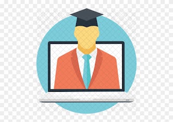 Online Graduation Icon - Education