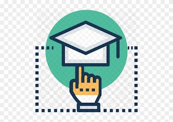 Online Graduation Icon - Online Degree