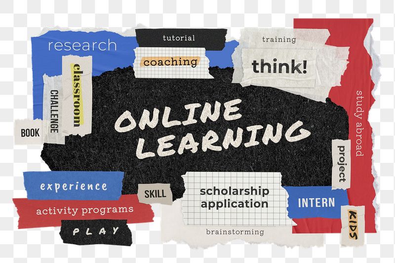 Online learning png word sticker | Free PNG - rawpixel