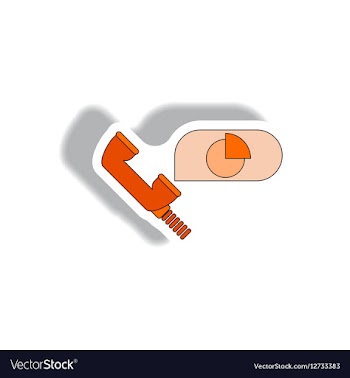 Online market statistic information vector image