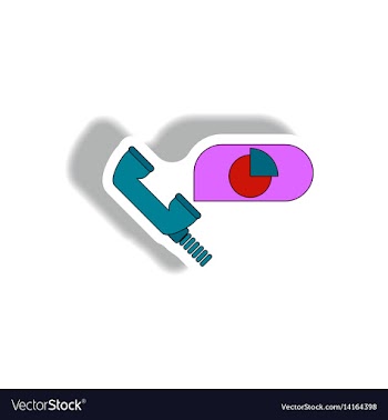 Online market statistic information vector image