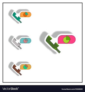 Online market statistic information vector image