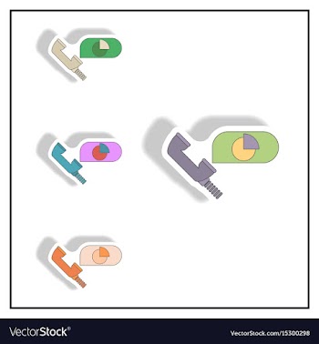 Online market statistic information vector image