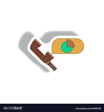 Online market statistic information vector image