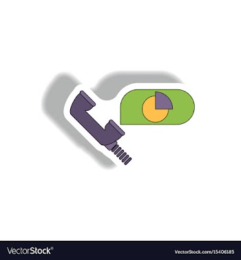 Online market statistic information vector image