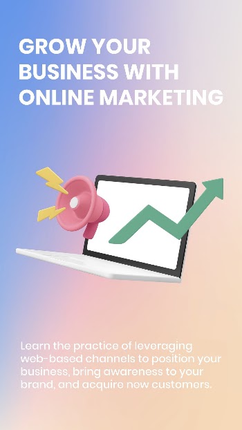 Online marketing template, 3D Instagram | Free Vector Template - rawpixel