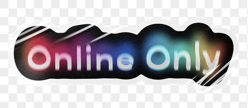 Online only png word sticker, | Free PNG - rawpixel