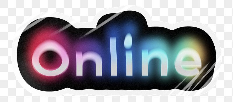 Online png word sticker, neon | Free PNG - rawpixel