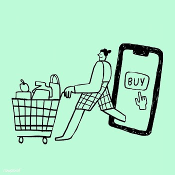 Online shopping during coronavirus pandemic element vector | Free  vector - 2307402