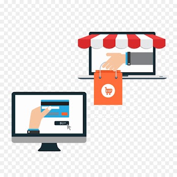 Online shopping Shopping cart E-commerce - Vector credit card payment 
