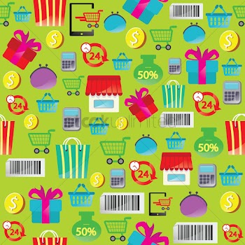 Online shopping theme background
