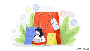 Online shopping web banner