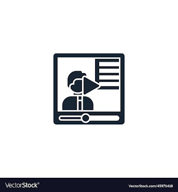 online tutorial creative icon from e-learning