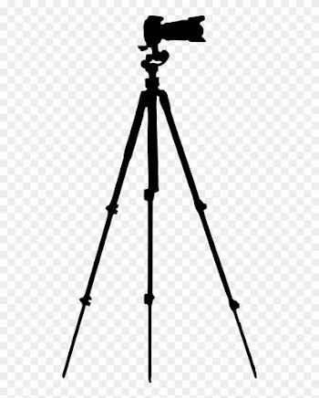 Onlinelabels Clip Art - Camera Tripod Silhouette