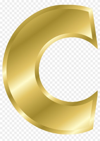 Onlinelabels Clip Art Effect Letters Alphabet Gold - Gold Capital Letter C