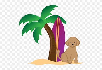 Only Dogs Are Allowed In Our Pet-friendly Properties - Palm Tree Clip Art