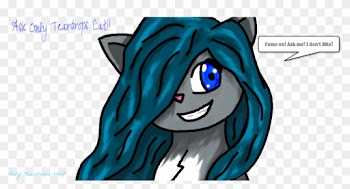 Only Teardrops Cat By Only Teardrops Wolf - Cartoon