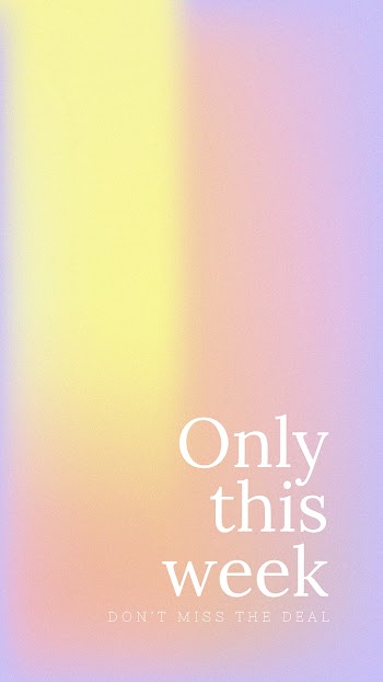 Only this week don't miss the deal psd banner abstract gradient blur template
