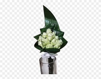 Only White Rose Bouquet - Garden Roses