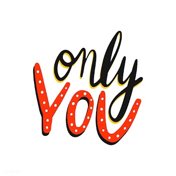 Only you colorful typography vector | Free stock vector - 472419