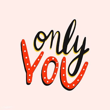 Only you colorful typography vector | Free stock vector - 472474