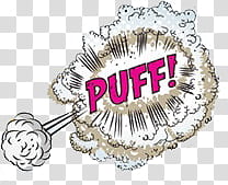 Onomatopoeias, white explosion smoke illustration transparent background PNG clipart