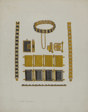 Onyx Bracelet (ca.1937) by Tulita | Free Photo - rawpixel