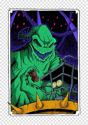 Oogie Boogie Jack Skellington Halloweentown Fan art, nightmare before christmas transparent background PNG clipart