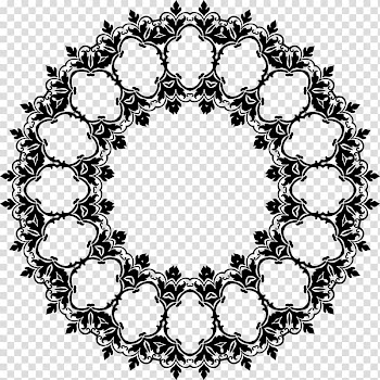 Op art Abstract art Black and white Pattern, damask transparent background PNG clipart