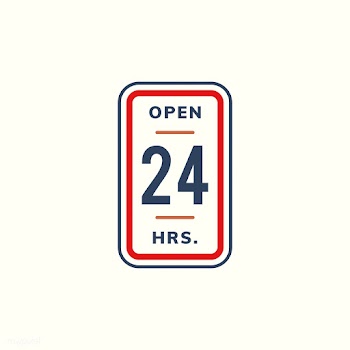 Open 24 hours banner sign illustration | Free stock vector - 472142