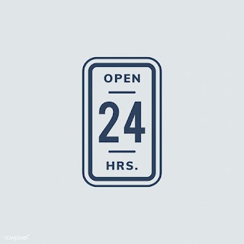 Open 24 hours banner sign illustration | Free stock vector - 472212