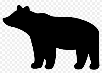 Open - Baby Bear Silhouette Png