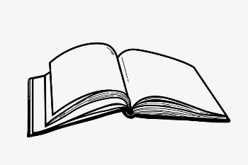 Open book doodle collage element, | Free Vector Illustration - rawpixel