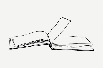 Open book drawing, vintage stationery | Free PSD - rawpixel